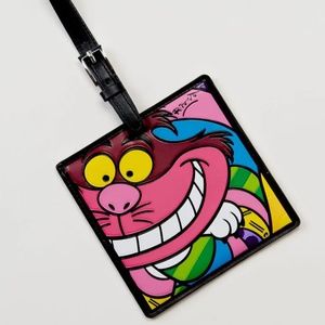 ROMERO BRITTO DISNEY CHESHIRE CAT LUGGAGE TAG ** NEW **